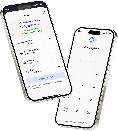 Mobile app showing a security screen