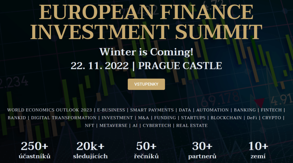 efis european finance investment summit praha vstupenky